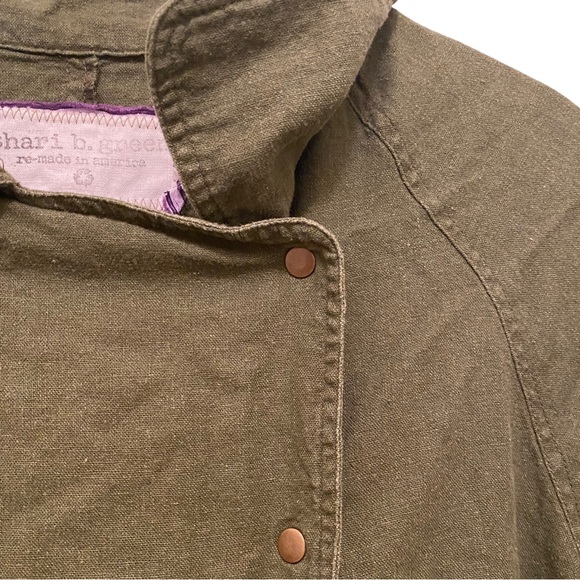 Shari B. Green One of a Kind Recycled Handmade Mixed Material Jacket - Picture 6 of 7